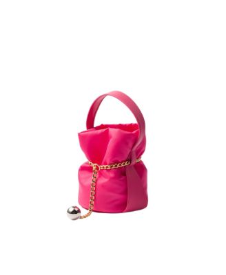 Petit Sac Noir Mini Re-Nylon and Nappa Leather Bucket Bag