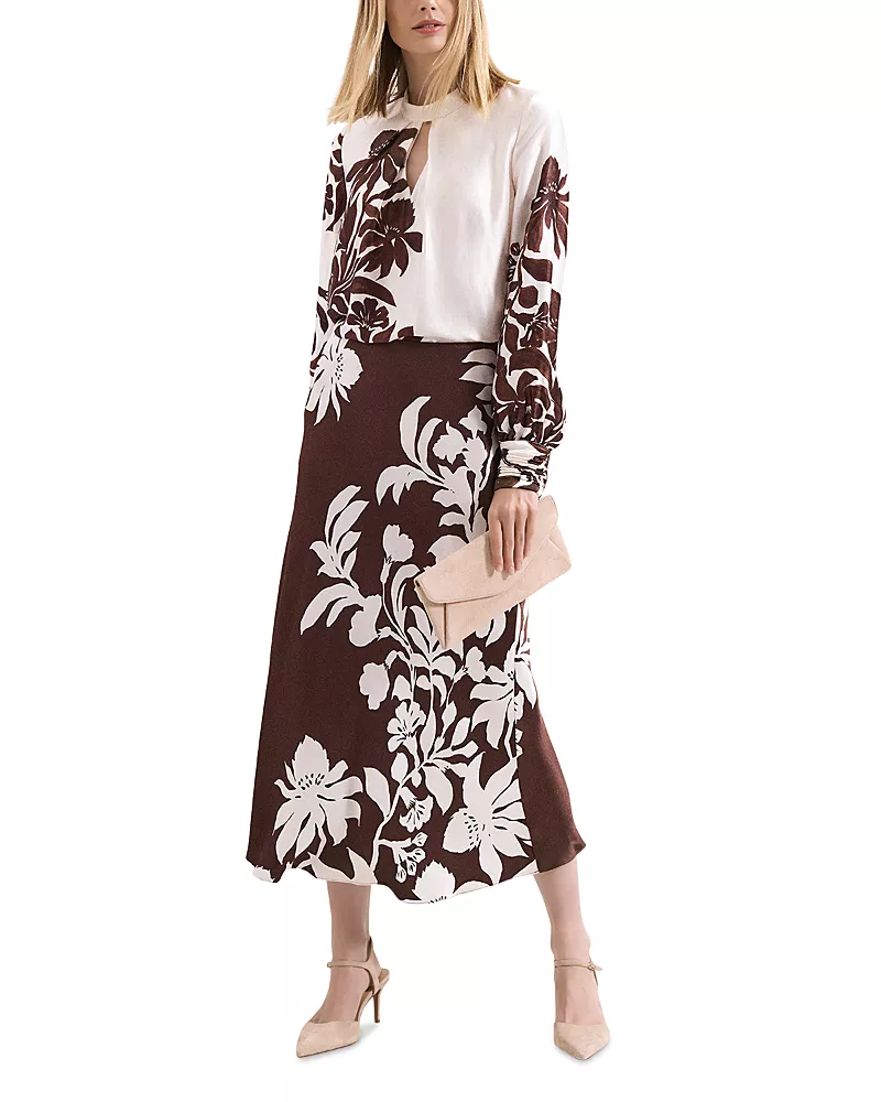 Phase Eight Hattie Satin Skirt