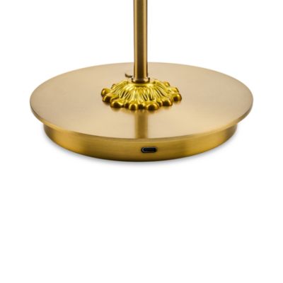 Sterling Check LED Rechargeable Dome Table Lamp