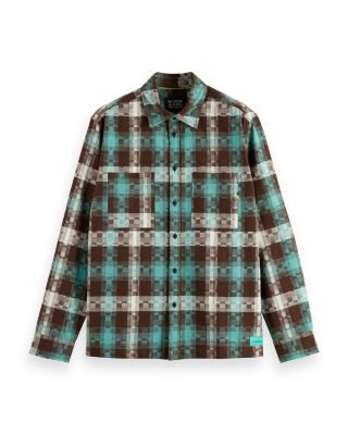 Abstract Check Relaxed Fit Shirt