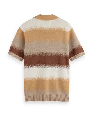 Knitted Degrade Polo Shirt