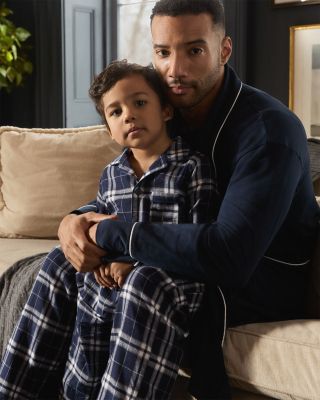 Unisex Brushed Twill Pajamas in Oxford Tartan - Little Kid, Big Kid