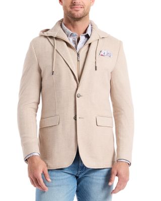 Jetset Woven Sport Coat & Drawstring Hoodie