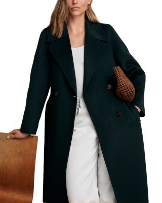 Petite Rene Long Double Breasted Blindseam Coat