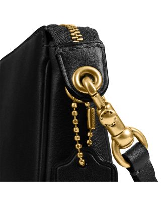 Plaza Mini Brown Leather Shoulder Bag