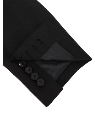 Finale Double Breasted Peak Lapel Textured Blazer