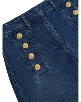 Athena High Rise Flare Jeans in Mid Blue