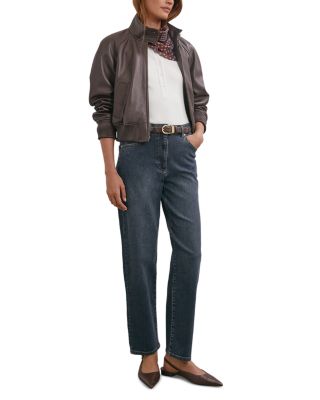 Selin High Rise Straight Jeans in Antique Mid Blue