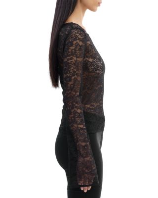 Lace Bell Sleeve Top
