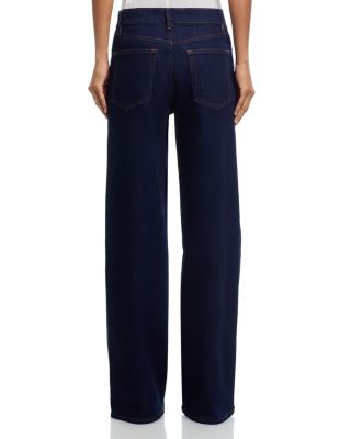 Le Slim Palazzo High Rise Wide Leg Jeans in Rinse