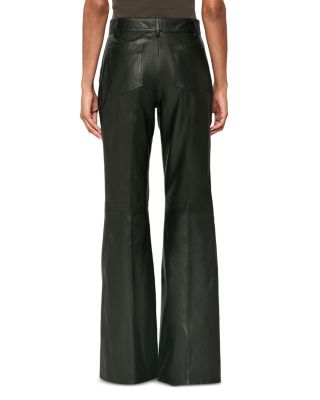 Priya Leather Flare Pants