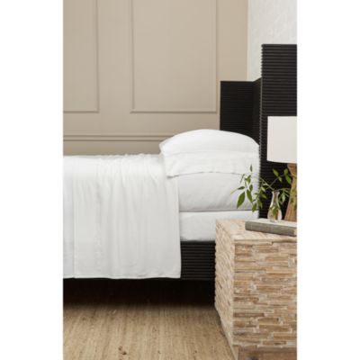 Remi Linen Blend Frayed Sheet Set, Queen