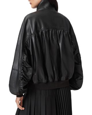 Felda Leather Bomber Jacket