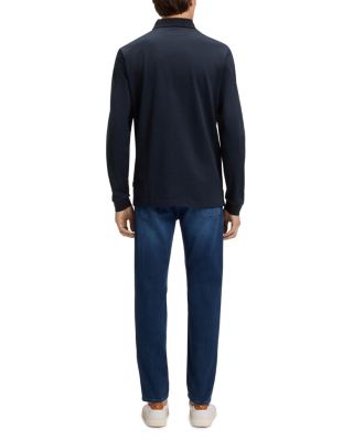 Pado Long Sleeve Mercerized Cotton Polo Shirt