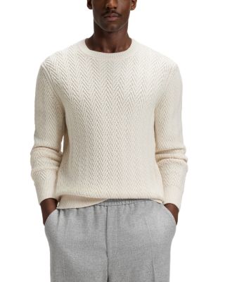 Hitalo Textured Crewneck Sweater