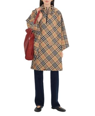  Packaway Check Twill Cape