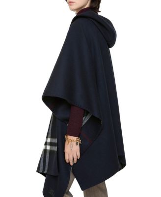  Cashmere Hooded Cape