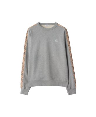  Check Trim Cotton Sweatshirt