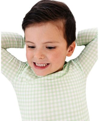  Boys' Pistachio Gingham Pajama Set - Baby, Little Kid