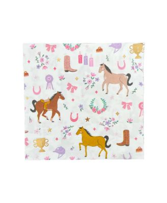  Pony Tales Cowgirl Large Paper Napkins, Set of 16