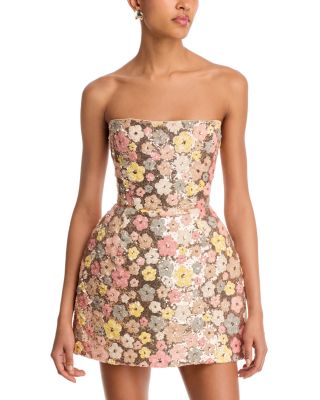 Jasmine Maraya Strapless Mini Dress