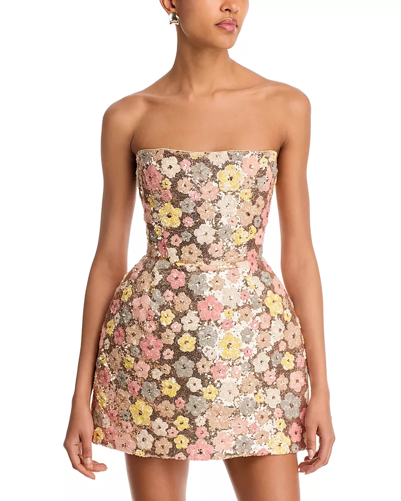 Bronx And Banco Jasmine Maraya Strapless Mini Dress