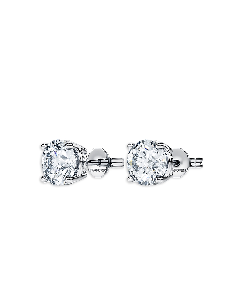 Swarovski 14K White Gold Eternity Certified Lab Grown Diamond Stud Earrings