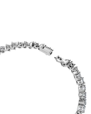 14K White Gold Galaxy Certified Lab Grown Diamond Mixed Cut Tennis Bracelet