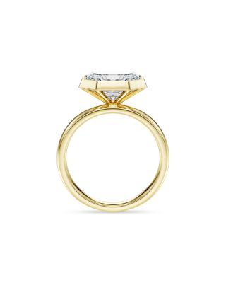 Octagon Certified Lab Grown Diamond Bezel Ring