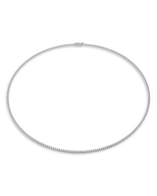 Eternity Certified Lab Grown Diamond Tennis Necklace, 15.75"