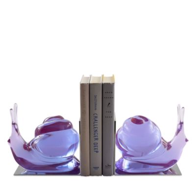 Acrylic Snail Bookends