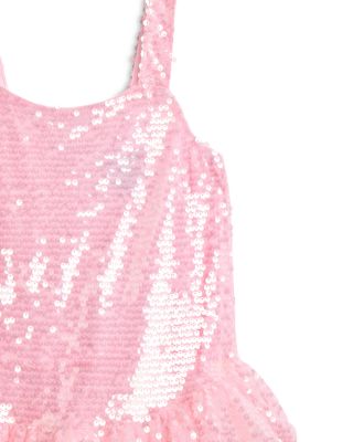 Girls' Alanna Mesh Sequin Dress - Little Kid, Big Kid