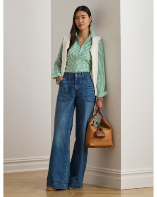 Classic Fit Striped Broadcloth Shirt