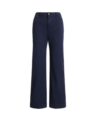 Stretch Cotton Chino Flare Pants