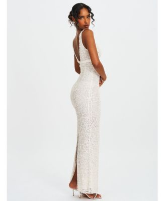  Adelaide Beaded Sequin Net Bodycon Gown