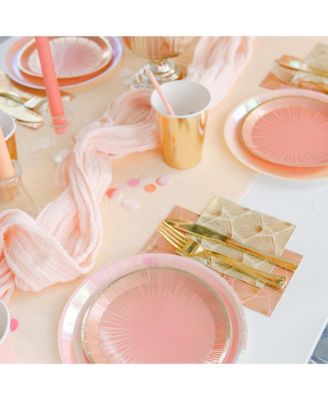 Solid Shade Colors Paper Party Cups, Set of 8