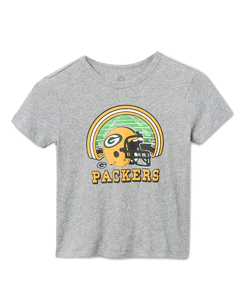 Junk Food Clothing Unisex Nfl Green Bay Packers Game Time Tee - Little Kid, Big Kid In Gray
