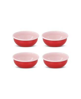 Enamel Cereal Bowl, Set of 4