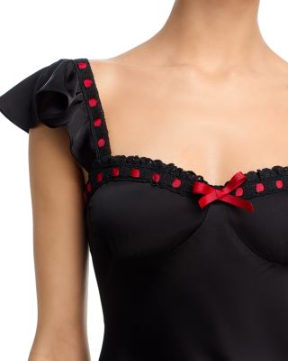 Bias Cut Flutter Sleeve Dress - Exclusive