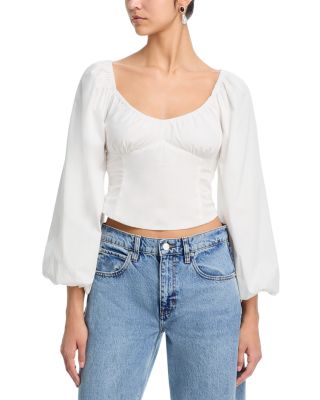 Bow Back Peasant Top - Exclusive