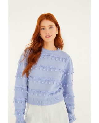 Pom Pom Trim Sweater
