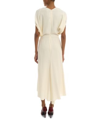 Blouson Detail Midi Dress