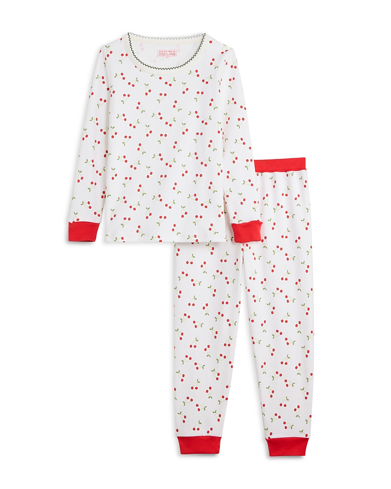 Cozyland Unisex Riley Cherry Pajama Set - Little Kid, Big Kid