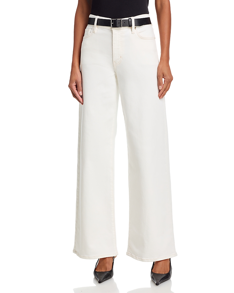 Frame Le Slim Palazzo High Rise Wide Leg Jeans in Au Natural