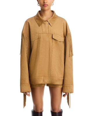 Fringe Oversized Jean Jacket