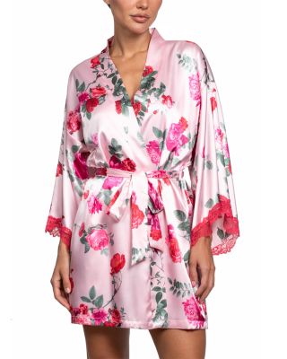 Stretch Satin Romantic Rose Wrap