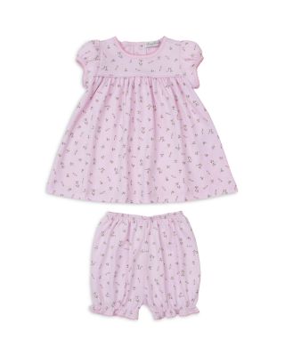 Girls' Garden Roses Print Dress & Diaper Cover - Baby