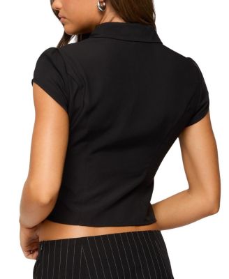 Myrna Cut Out Collar Top