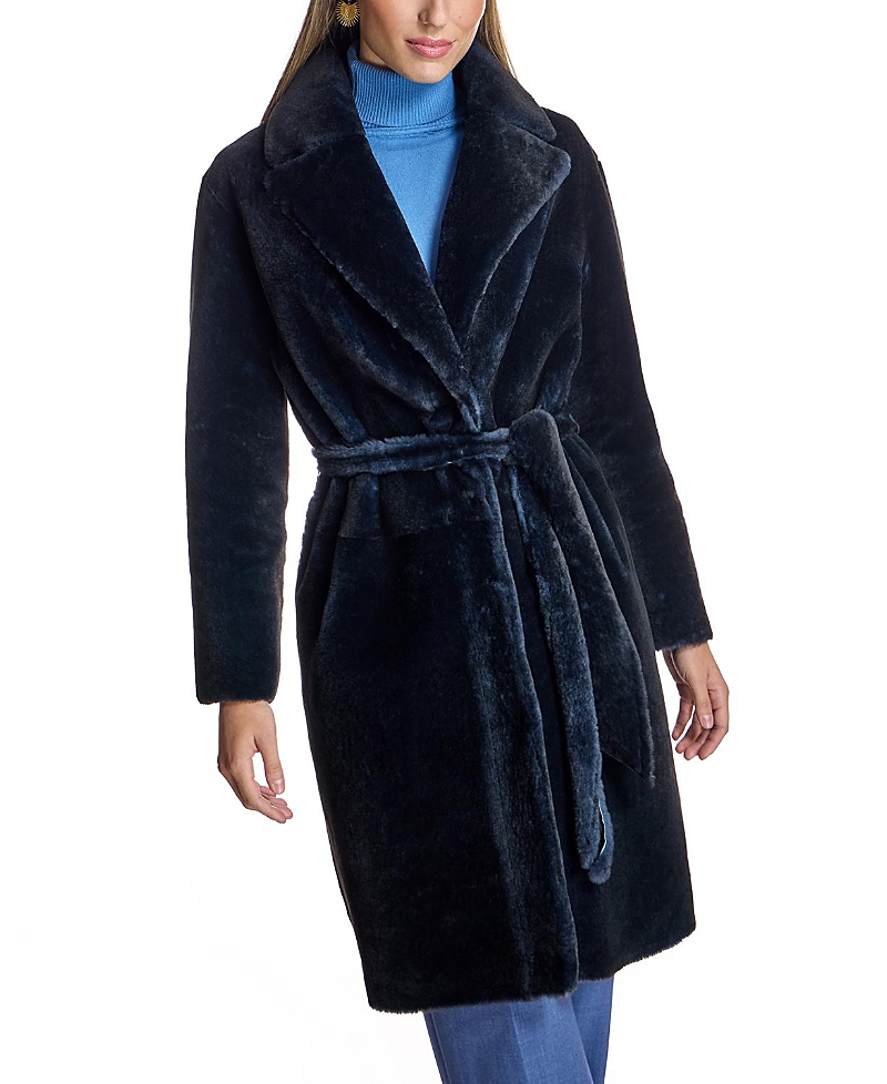Maximilian Belted Shearling Coat