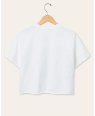  Women's NFL New York Giants Repeat Glitter Flea Market Crop Tee